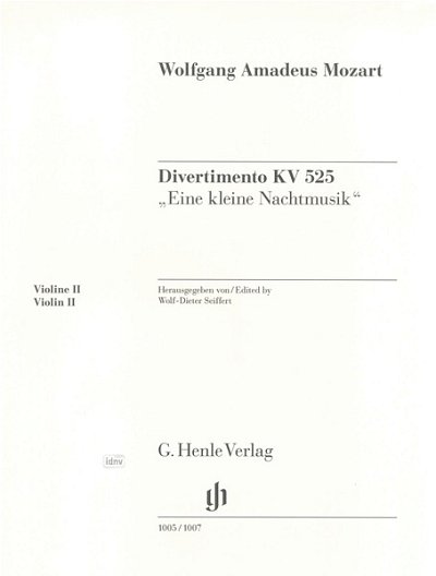 W.A. Mozart: Divertimento KV 525, 2VlVaVc (Vl2)