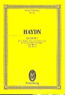 J. Haydn: Quartett B-Dur Op 64/3 Hob 3/67 Eulenburg Studienp