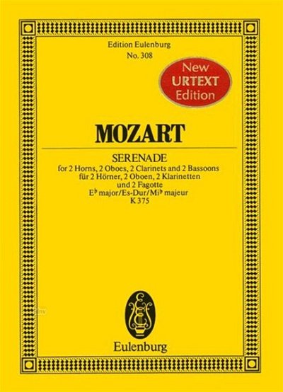W.A. Mozart: Serenade 11 Es-Dur A 8 Kv 375 Eulenburg Studien