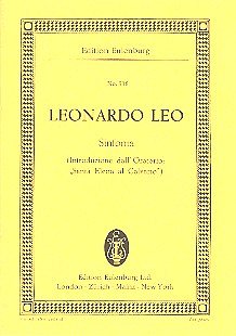 Leo Leonardo: Sinfonie G-Moll Eulenburg Studienpartituren