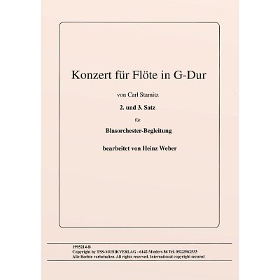 C. Stamitz: Konzert für Flöte in G-Dur – 2. und 3. Satz