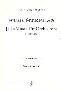 R. Stephan: Musik Nr. 1, Sinfo (Stp)