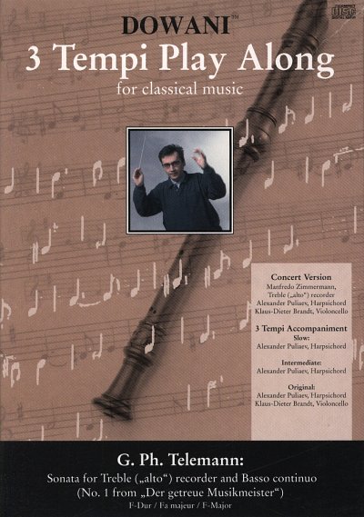 G.P. Telemann: Sonate in F-Dur für Altblockflöte, Ablf (+CD)