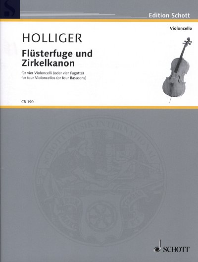 H. Holliger: Fluesterfuge und Zirkelkanon, 4Vc (Pa+St)