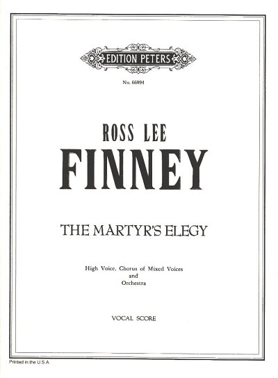 AQ: R.L. Finney: The Martyr's Elegy (B-Ware)