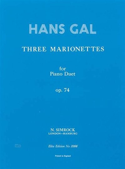 H. Gál: Drei Marionetten op. 74 , Klav4m