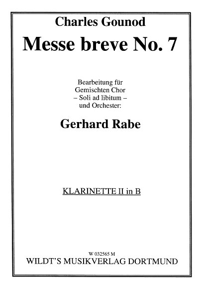C. Gounod: Messe Breve 7 C-Dur, GchOrch (Klar2)