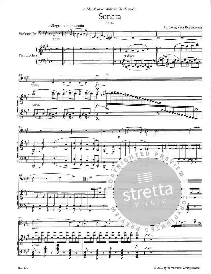L. v. Beethoven: Sonate in A op. 69, VcKlav (KlavpaSt) (1)