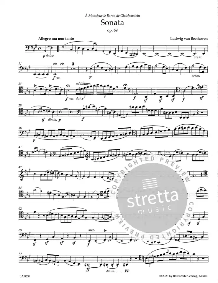 L. v. Beethoven: Sonate in A op. 69, VcKlav (KlavpaSt) (4)