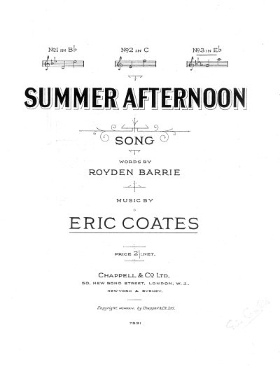 DL: E. Coates: Summer Afternoon, GesKlav