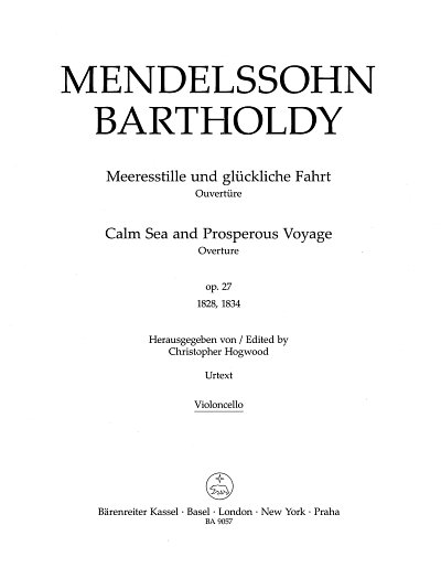 F. Mendelssohn Barth: Meeresstille und glücklich, Sinfo (Vc)