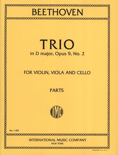 L. v. Beethoven: Trio Re Op. 9 N. 2, VlVaKlv (Bu)