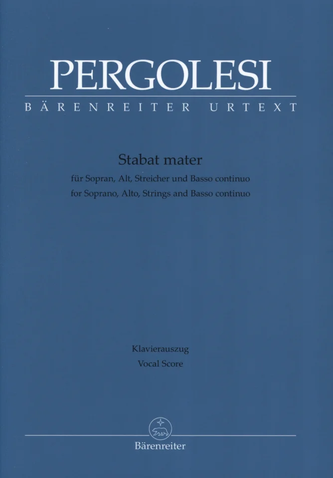 G.B. Pergolesi: Stabat mater, 2GesSAStrBc (KA) (0)