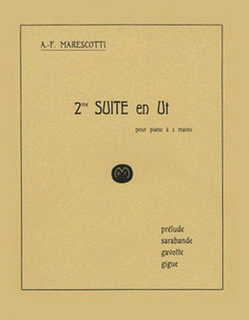 A. Marescotti: Suite n°2 en Ut, Klav