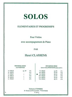 H. Classens: Solo n°9 Op.70 n°3 (deuxième, VlKlav (KlavpaSt)
