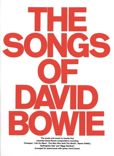 D. Bowie: The songs of David Bowie, GesKlaGitKey (SBPVG)