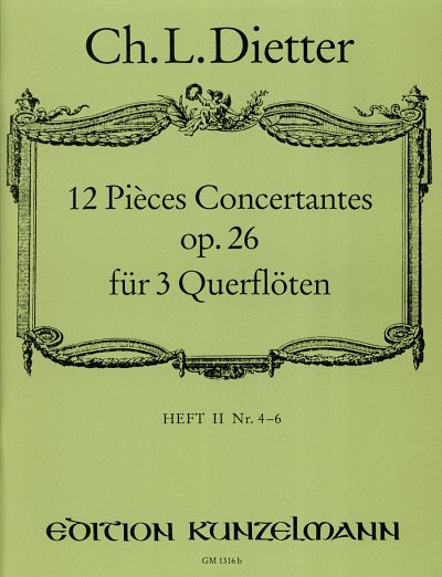 Ch.L. Dieter: 12 Pieces Concertantes op. 26/2, 3Fl (Pa+St)