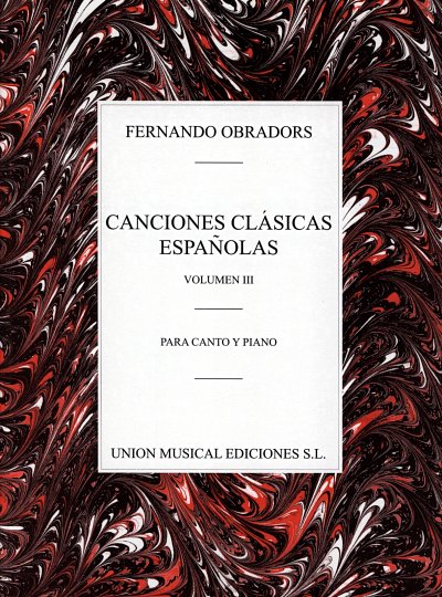 F. Obradors: Canciones clásicas españolas 3, GesKlav (LB)