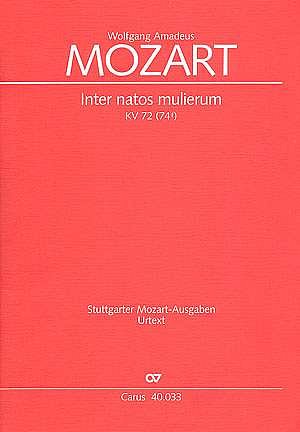 W.A. Mozart: Inter natos mulierum, Gch4VlBc;3Po (Part)