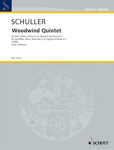 G. Schuller: Woodwind Quintet , FlObKlHrFg (Stsatz)