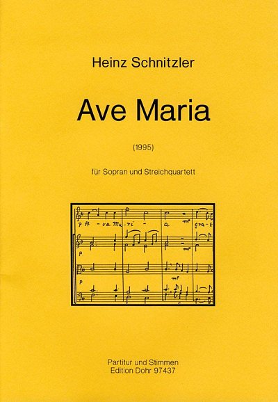 H. Schnitzler: Ave Maria, Ges4Str (Pa+St)