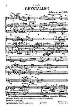 R. Saxton: Krystallen For Flute And Piano, FlKlav (KlavpaSt)