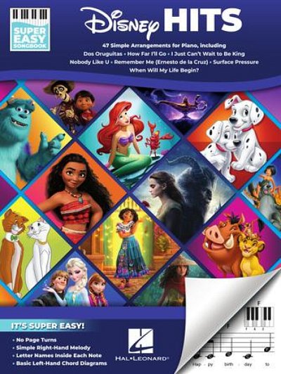 Disney Hits - Super Easy Songbook, Klav;Ges (SB)