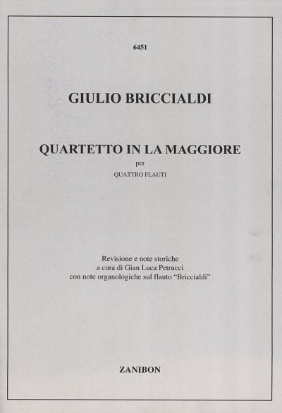 G. Briccialdi: Quartetto A-major (Part.)