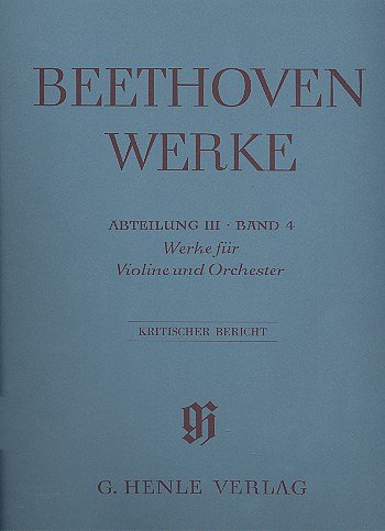 L. v. Beethoven: Werke für Violine und Orchest, VlOrch (Bch)