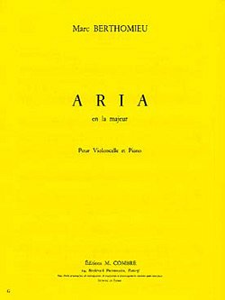 M. Berthomieu: Aria en la maj., VcKlav (KlavpaSt)