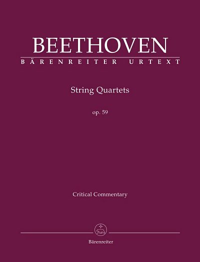 L. v. Beethoven: Streichquartette op. 59, 2VlVaVc (Bch)