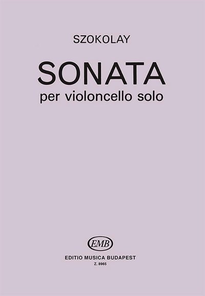 S. Szokolay: Sonate, Vc