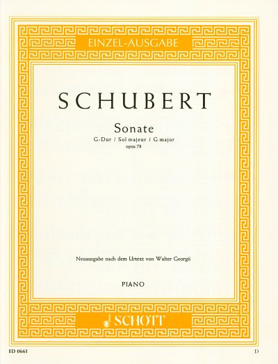 F. Schubert: Sonate G-Dur op. 78 D 894 , Klav