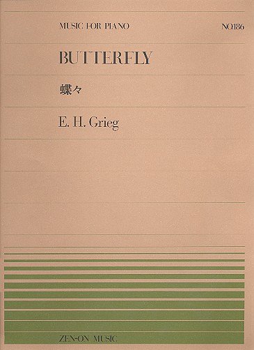 E. Grieg: Schmetterling 186, Klav