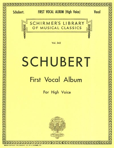 F. Schubert: First Vocal Album, GesH (Bu)