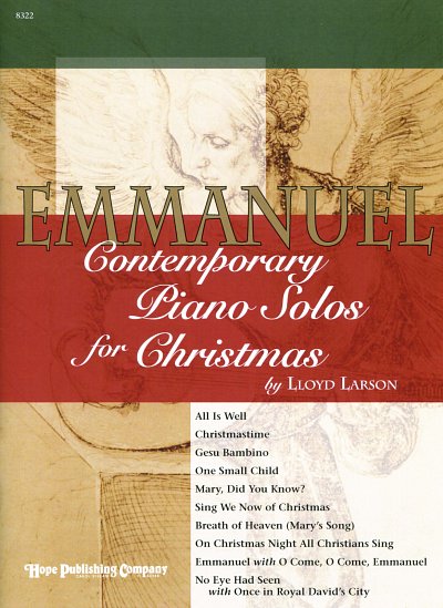 Emmanuel: Contemporary Piano Solos for Christmas, Klav