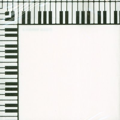 Servietten Tastatur 33 x 33 cm (weiß)