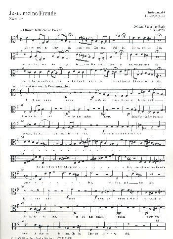 J.S. Bach: Jesu, meine Freude BWV 227, Gch5;InstrBc (St4)