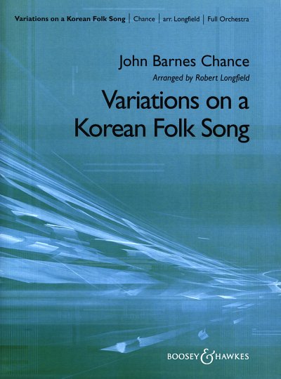 J.B. Chance: Variations on a Korean Folk Song, Sinfo (Pa+St)