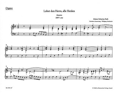 J.S. Bach: Lobet den Herrn, alle Heiden BWV , Gch4Kamo (ORG)