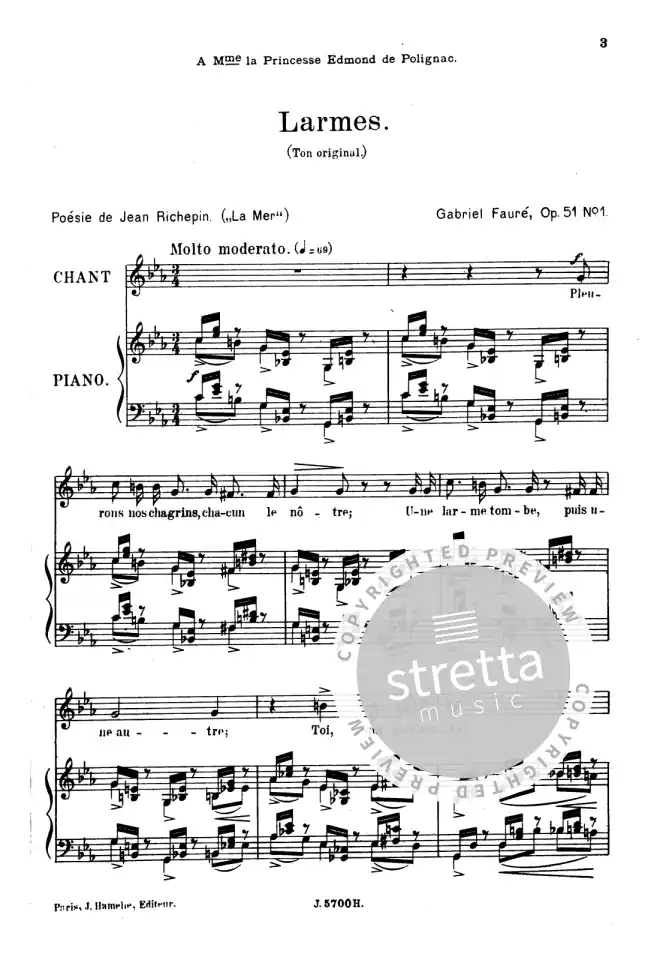 G. Fauré: 20 Mélodies volume 3, GesSKlav (1)