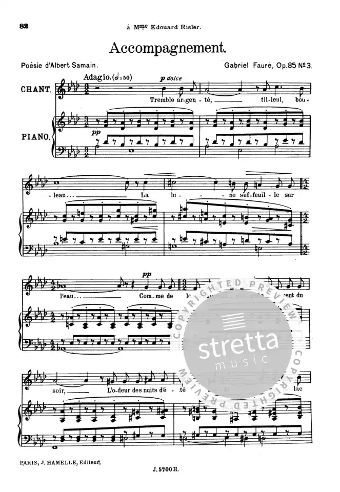 G. Fauré: 20 Mélodies volume 3, GesSKlav (3)