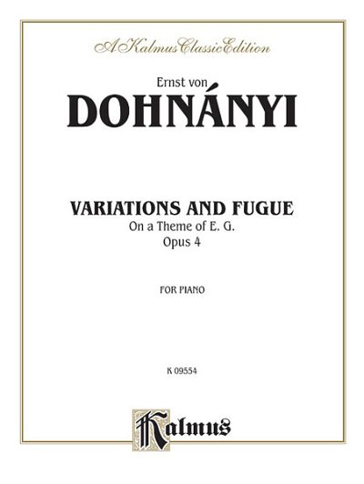 Variation & Fugue (on a theme of E.G.) Op. 4, Klav