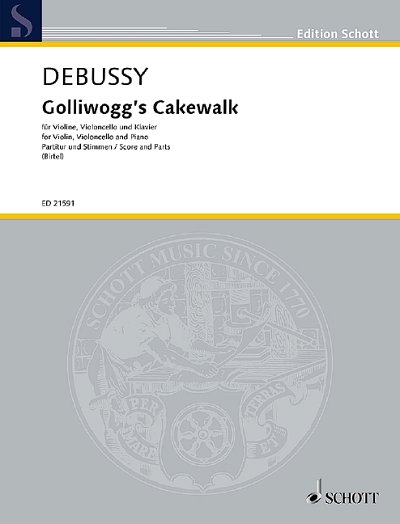 DL: C. Debussy: Golliwogg's Cakewalk, VlVcKlv (Pa+St)