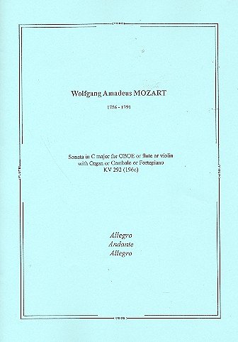 W.A. Mozart: Sonata C-major KV 292 (196c) (Bu)