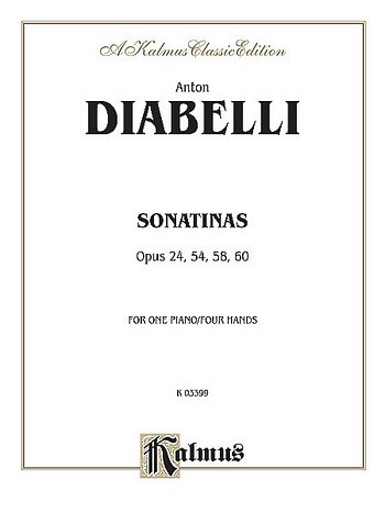 A. Diabelli: Sonatinas, Op. 24, 54, 58, 60, Klav