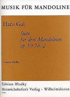 H. Gál: Suite für 3 Mandolinen (Marche mignonne/Sarabande/Gavotte/Gigue) op. 59 Nr. 2