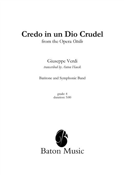 G. Verdi: Credo in un Dio crudel (Pa+St)