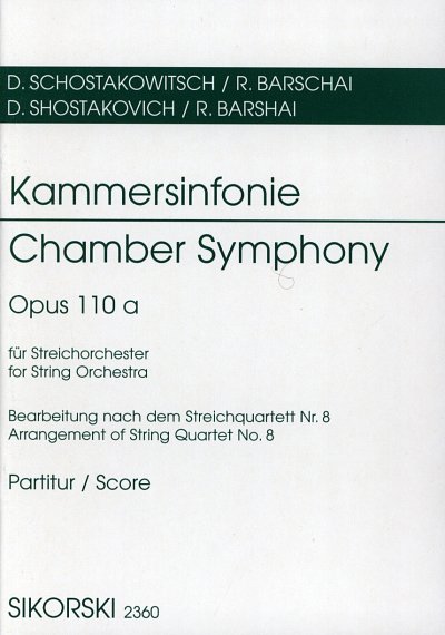 D. Schostakowitsch: Kammersinfonie fuer Streic, StrOrch (Stp