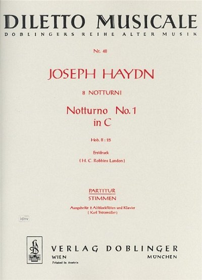 J. Haydn: Notturno 1 C-Dur Hob 2/25